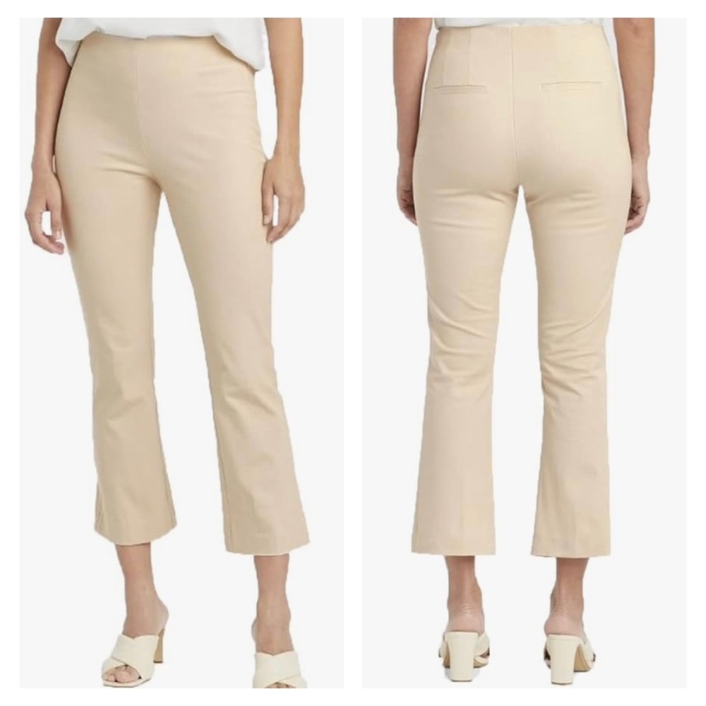 A New Day Kick Flare Highest Rise Stretch Ankle Dress/Work Pant in Light Tan